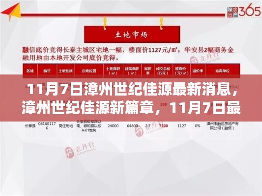 漳州世纪佳源最新动态，11月7日消息回顾与影响分析