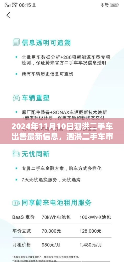 泗洪二手车市场，最新出售信息与温情故事，缘分再续于2024年11月10日