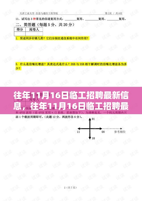 往年11月16日临工招聘最新信息与求职步骤指南