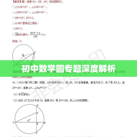 初中数学圆专题深度解析